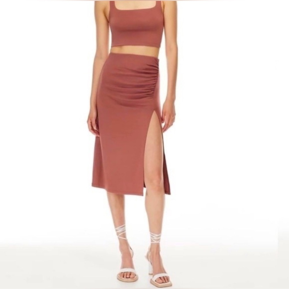Aritzia Wilfred Vespa Brown Skirt M